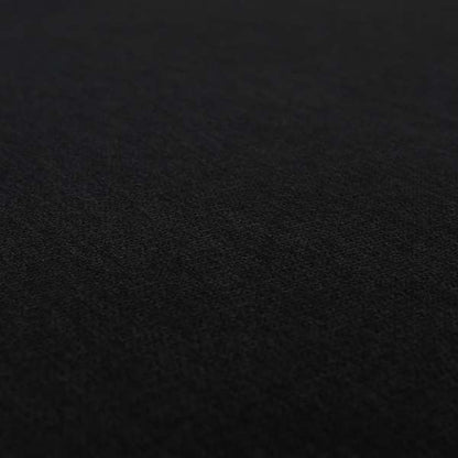 Rachel Soft Texture Chenille Upholstery Fabric Black Colour