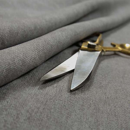 Rachel Soft Texture Chenille Upholstery Fabric Grey Colour