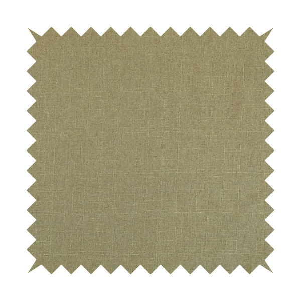 Regent Woven Look Plain Chenille Material Upholstery Fabric In Golden Beige Colour