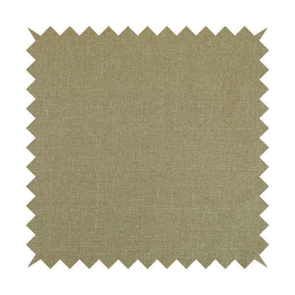 Regent Woven Look Plain Chenille Material Upholstery Fabric In Golden Beige Colour - Made To Measure Curtains