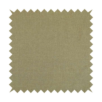 Regent Woven Look Plain Chenille Material Upholstery Fabric In Golden Beige Colour - Made To Measure Curtains