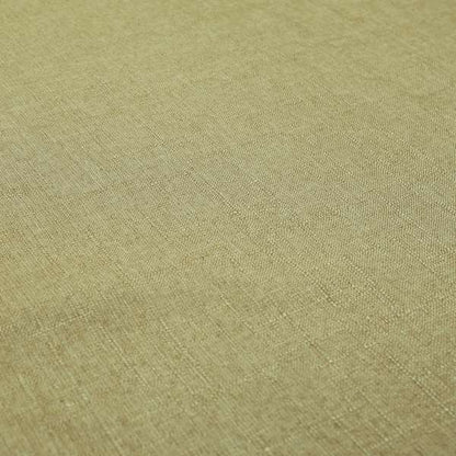 Regent Woven Look Plain Chenille Material Upholstery Fabric In Golden Beige Colour - Roman Blinds