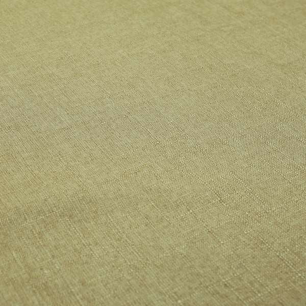 Regent Woven Look Plain Chenille Material Upholstery Fabric In Golden Beige Colour - Made To Measure Curtains