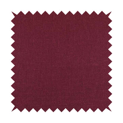 Regent Woven Look Plain Chenille Material Upholstery Fabric In Red Colour