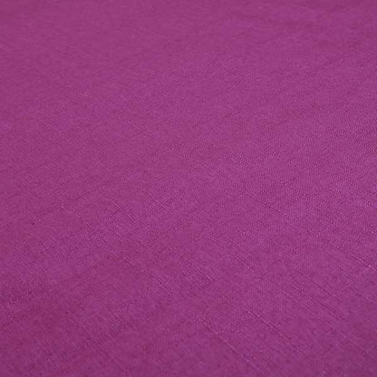 Regent Woven Look Plain Chenille Material Upholstery Fabric In Pink Colour - Roman Blinds