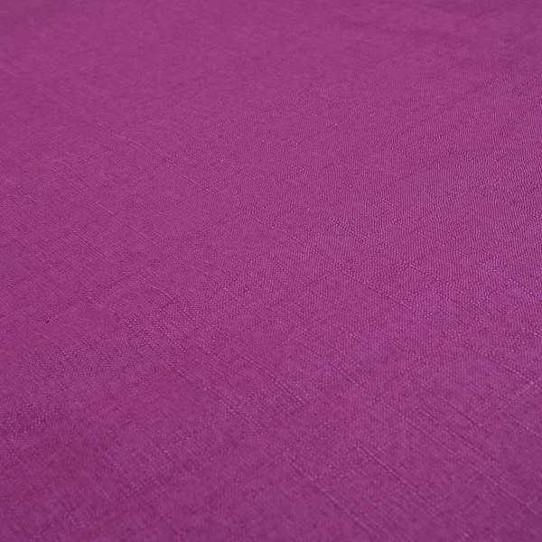 Regent Woven Look Plain Chenille Material Upholstery Fabric In Pink Colour - Made To Measure Curtains