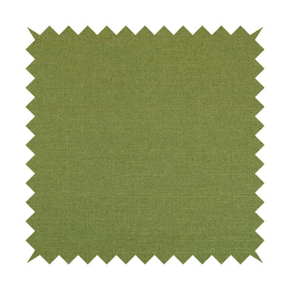 Regent Woven Look Plain Chenille Material Upholstery Fabric In Green Colour - Handmade Cushions