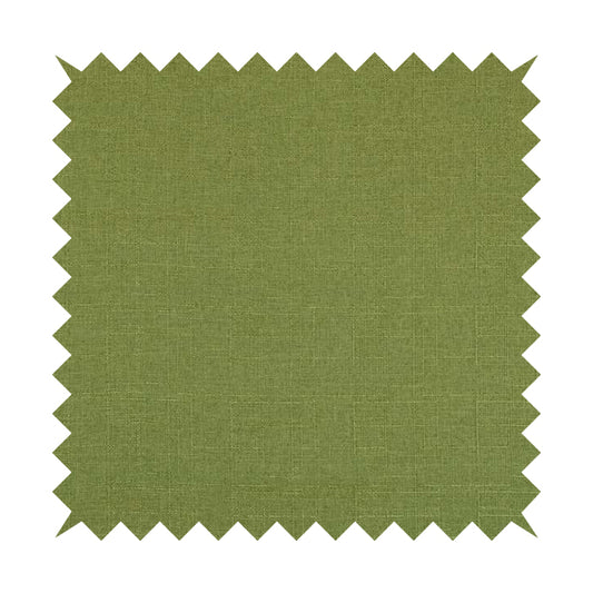 Regent Woven Look Plain Chenille Material Upholstery Fabric In Green Colour