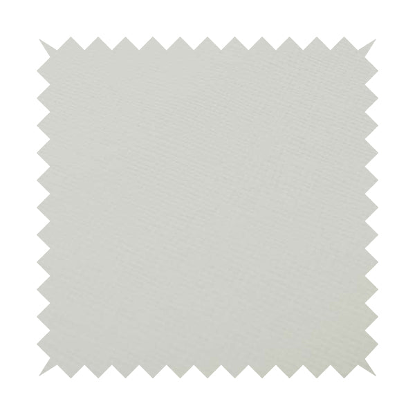 Rhodes Faux Leather In Soft Textured Matt Finish White Colour Upholstery Fabric
