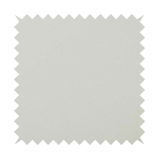 Rhodes Faux Leather In Soft Textured Matt Finish White Colour Upholstery Fabric