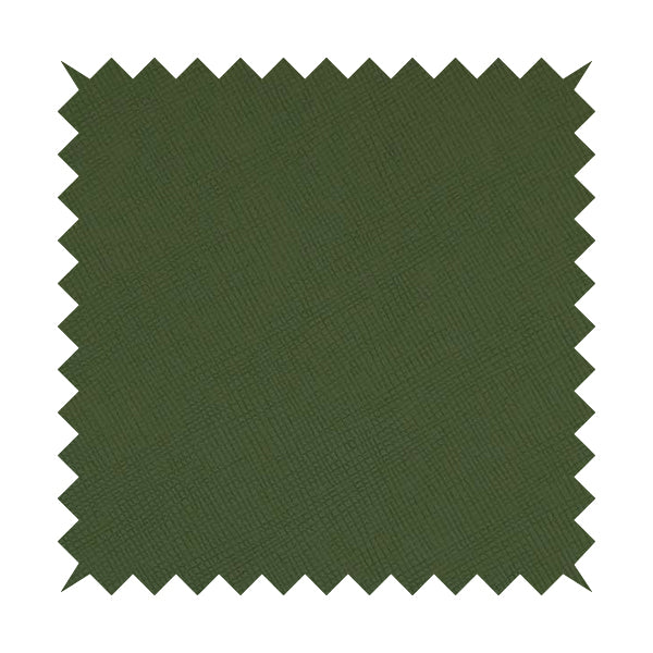 Rhodes Faux Leather In Soft Textured Matt Finish Green Colour Upholstery Fabric