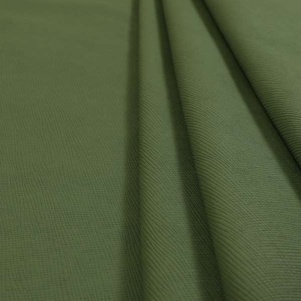 Rhodes Faux Leather In Soft Textured Matt Finish Green Colour Upholstery Fabric