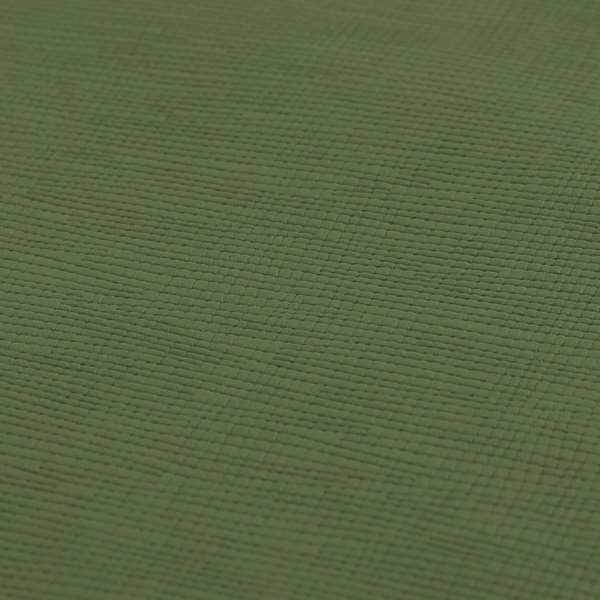 Rhodes Faux Leather In Soft Textured Matt Finish Green Colour Upholstery Fabric