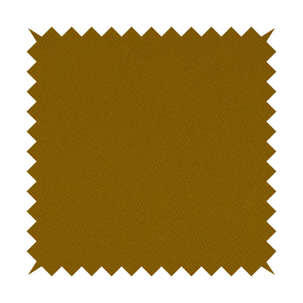 Rhodes Faux Leather In Soft Textured Matt Finish Yellow Colour Upholstery Fabric