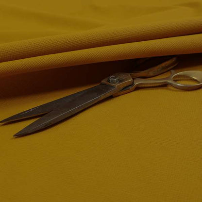 Rhodes Faux Leather In Soft Textured Matt Finish Yellow Colour Upholstery Fabric