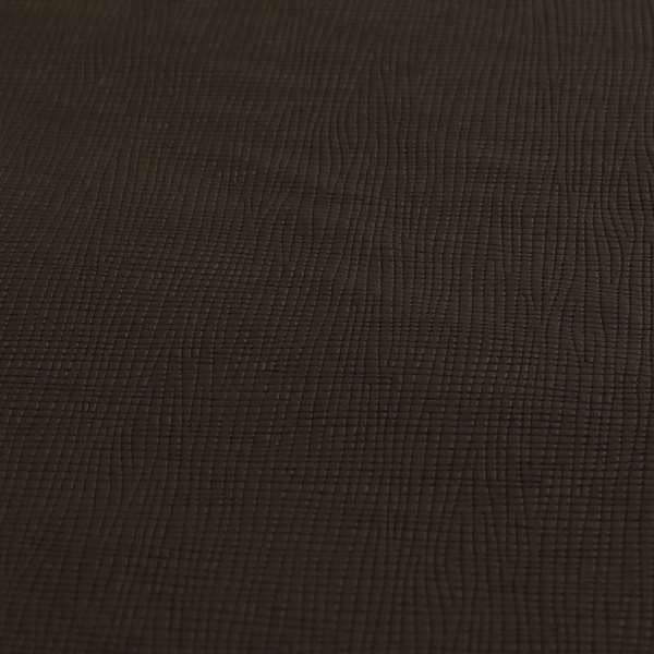 Rhodes Faux Leather In Soft Textured Matt Finish Brown Colour Upholstery Fabric