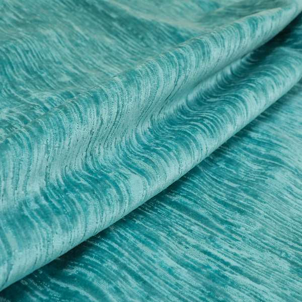 Rio Soft Textured Velvet Upholstery Fabrics In Light Blue Colour - Roman Blinds