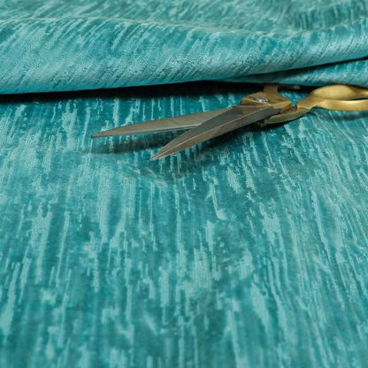 Rio Soft Textured Velvet Upholstery Fabrics In Light Blue Colour - Roman Blinds