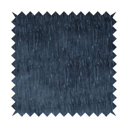 Rio Soft Textured Velvet Upholstery Fabrics In Denim Blue Colour - Made To Measure Curtains