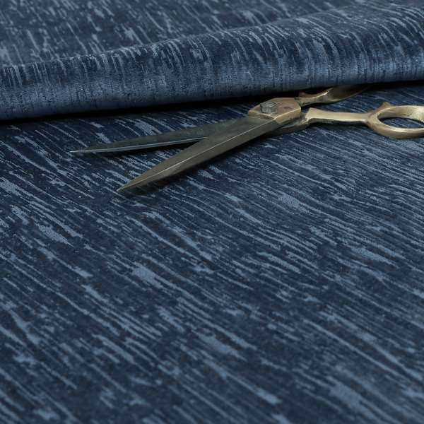 Rio Soft Textured Velvet Upholstery Fabrics In Denim Blue Colour - Handmade Cushions