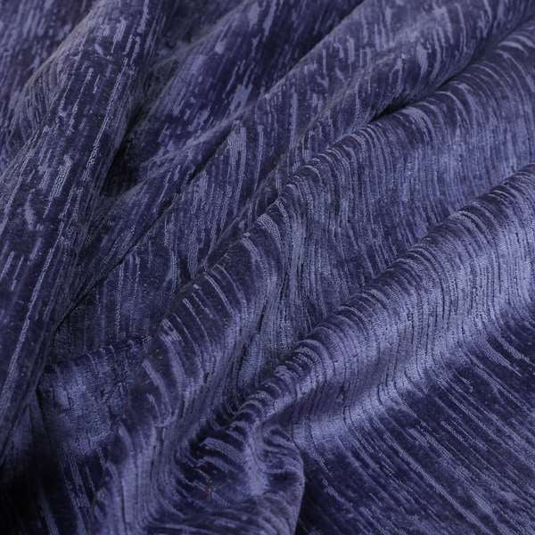 Rio Soft Textured Velvet Upholstery Fabrics In Purple Colour