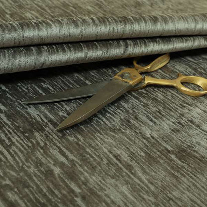 Rio Soft Textured Velvet Upholstery Fabrics In Grey Colour - Roman Blinds