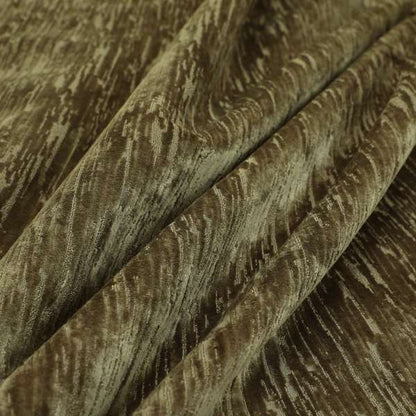 Rio Soft Textured Velvet Upholstery Fabrics In Brown Colour - Handmade Cushions
