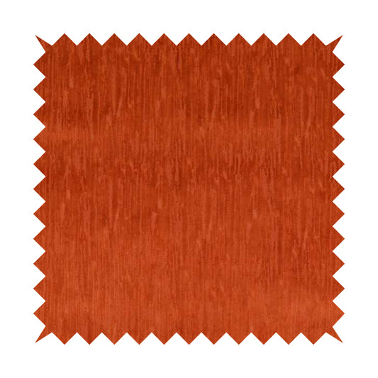 Rio Soft Textured Velvet Upholstery Fabrics In Orange Colour