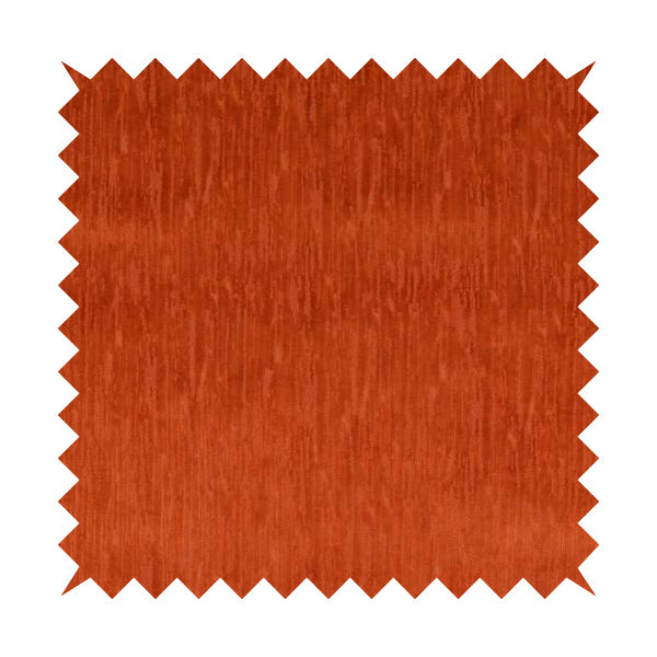 Rio Soft Textured Velvet Upholstery Fabrics In Orange Colour - Handmade Cushions