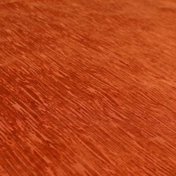 Rio Soft Textured Velvet Upholstery Fabrics In Orange Colour - Made To Measure Curtains