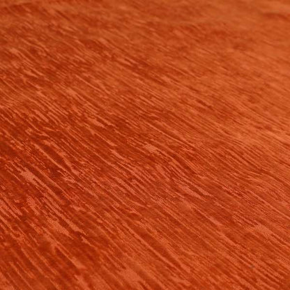 Rio Soft Textured Velvet Upholstery Fabrics In Orange Colour