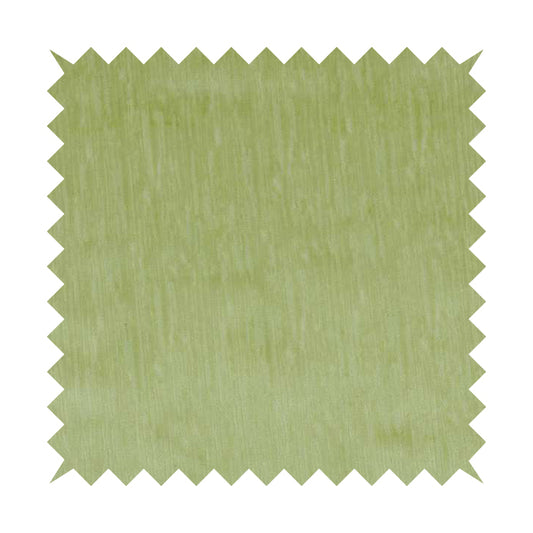 Rio Soft Textured Velvet Upholstery Fabrics In Light Green Colour