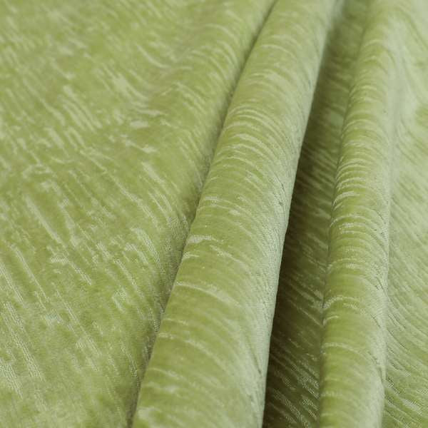 Rio Soft Textured Velvet Upholstery Fabrics In Light Green Colour - Roman Blinds