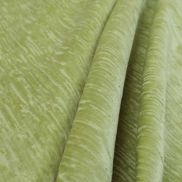 Rio Soft Textured Velvet Upholstery Fabrics In Light Green Colour - Made To Measure Curtains