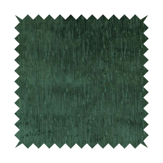 Rio Soft Textured Velvet Upholstery Fabrics In Dark Green Colour