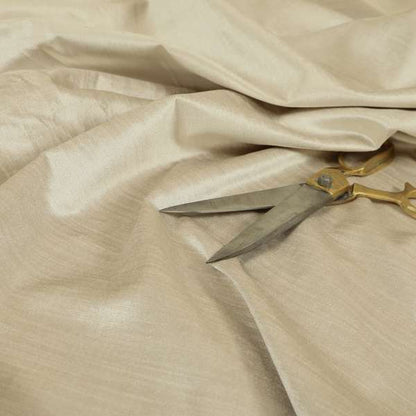 Rome Designer Silk Shine Velvet Effect Chenille Plain Furnishing Fabric In White Silver Colour