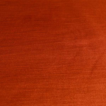 Rome Designer Silk Shine Velvet Effect Chenille Plain Furnishing Fabric In Orange Colour - Roman Blinds