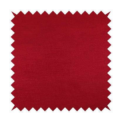 Rome Designer Silk Shine Velvet Effect Chenille Plain Furnishing Fabric In Red Colour - Handmade Cushions