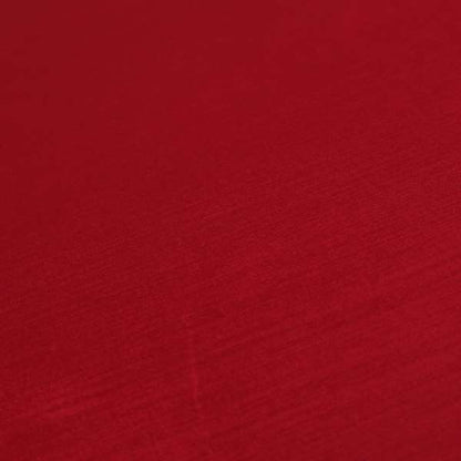 Rome Designer Silk Shine Velvet Effect Chenille Plain Furnishing Fabric In Red Colour - Made To Measure Curtains