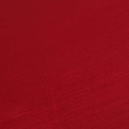 Rome Designer Silk Shine Velvet Effect Chenille Plain Furnishing Fabric In Red Colour