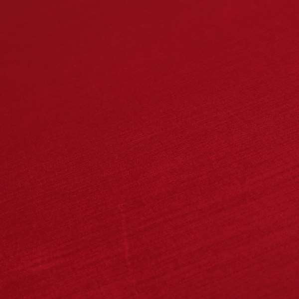 Rome Designer Silk Shine Velvet Effect Chenille Plain Furnishing Fabric In Red Colour - Handmade Cushions