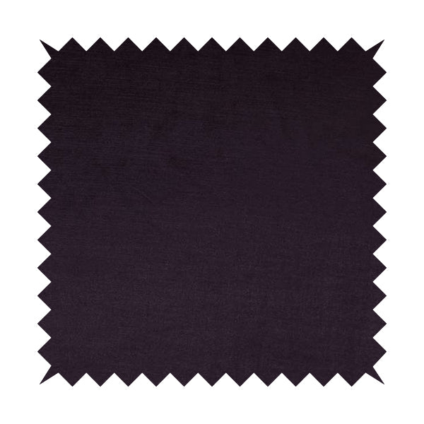 Rome Designer Silk Shine Velvet Effect Chenille Plain Furnishing Fabric In Purple Colour - Made To Measure Curtains