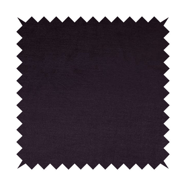 Rome Designer Silk Shine Velvet Effect Chenille Plain Furnishing Fabric In Purple Colour - Handmade Cushions