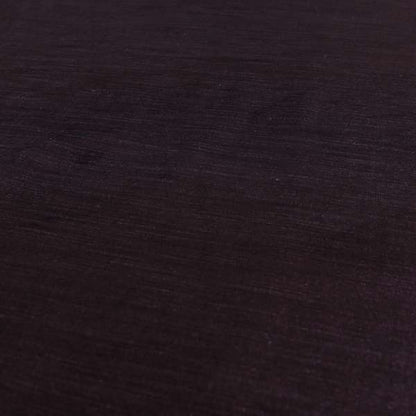 Rome Designer Silk Shine Velvet Effect Chenille Plain Furnishing Fabric In Purple Colour - Roman Blinds
