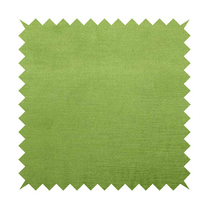 Rome Designer Silk Shine Velvet Effect Chenille Plain Furnishing Fabric In Green Colour - Roman Blinds
