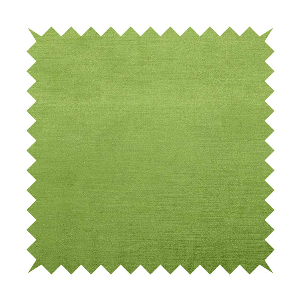 Rome Designer Silk Shine Velvet Effect Chenille Plain Furnishing Fabric In Green Colour - Handmade Cushions