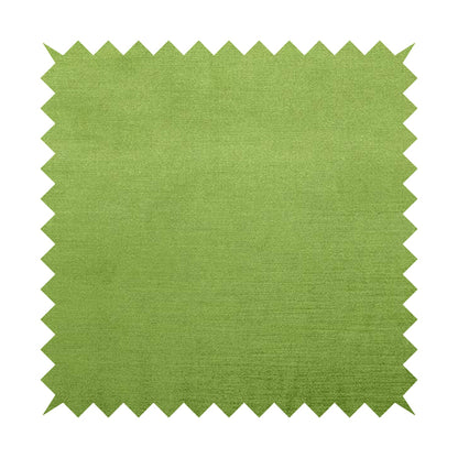 Rome Designer Silk Shine Velvet Effect Chenille Plain Furnishing Fabric In Green Colour - Made To Measure Curtains