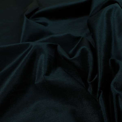 Rome Designer Silk Shine Velvet Effect Chenille Plain Furnishing Fabric In Midnight Blue Colour - Roman Blinds