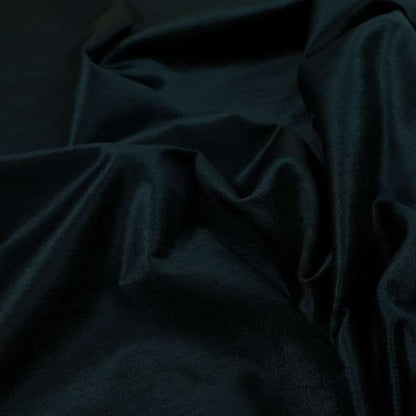 Rome Designer Silk Shine Velvet Effect Chenille Plain Furnishing Fabric In Midnight Blue Colour - Made To Measure Curtains