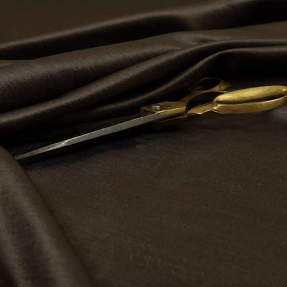 Rome Designer Silk Shine Velvet Effect Chenille Plain Furnishing Fabric In Grey Charcoal Colour